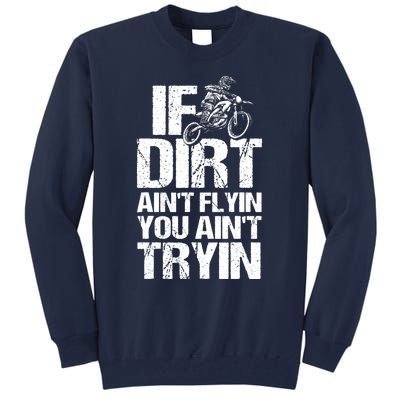 Cool Dirt Bike Art For Dirtbike Motorcycle Racing Tall Sweatshirt