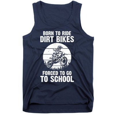 Cute Dirt Bike Art For Motorcycle Dirtbike Racing Tank Top