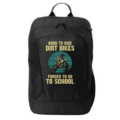 Cute Dirt Bike Art Motorcycle Dirtbike Racing City Backpack