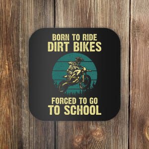 Cute Dirt Bike Art Motorcycle Dirtbike Racing Coaster