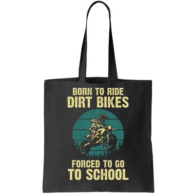 Cute Dirt Bike Art Motorcycle Dirtbike Racing Tote Bag