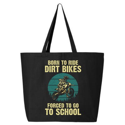 Cute Dirt Bike Art Motorcycle Dirtbike Racing 25L Jumbo Tote