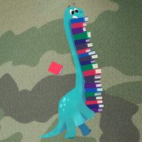 Cute Dinosaur Book Reading Readasaurus Legacy Tie Dye Trucker Hat