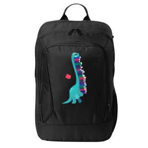 Cute Dinosaur Book Reading Readasaurus City Backpack