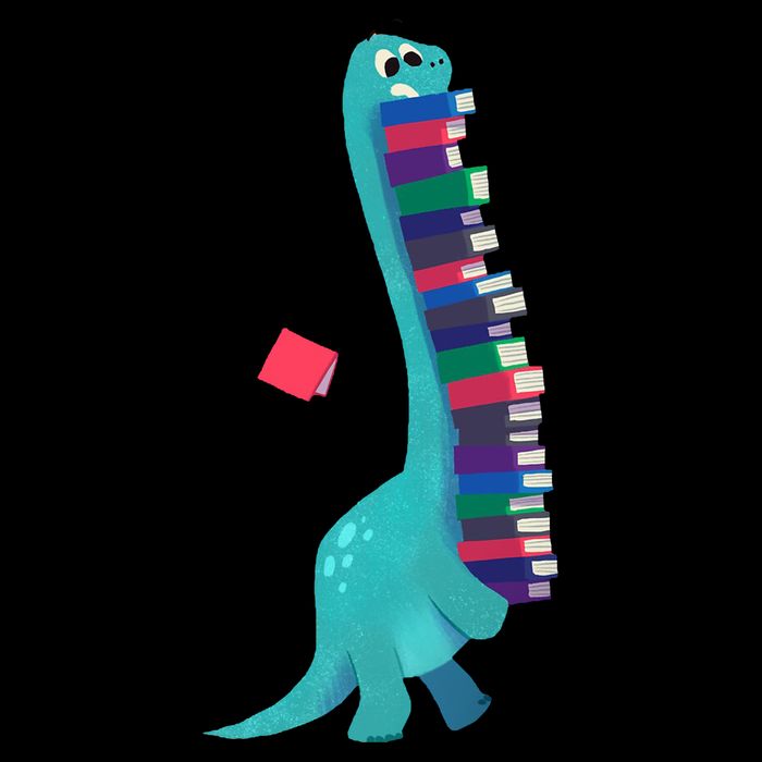 Cute Dinosaur Book Reading Readasaurus Cropped Pullover Crew