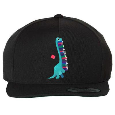 Cute Dinosaur Book Reading Readasaurus Wool Snapback Cap