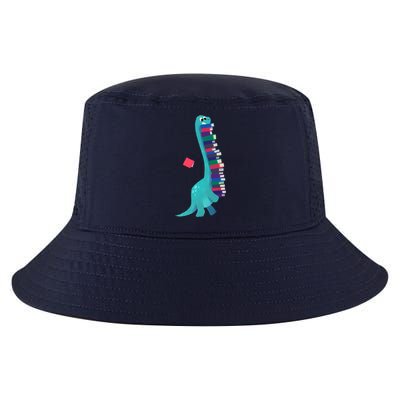 Cute Dinosaur Book Reading Readasaurus Cool Comfort Performance Bucket Hat