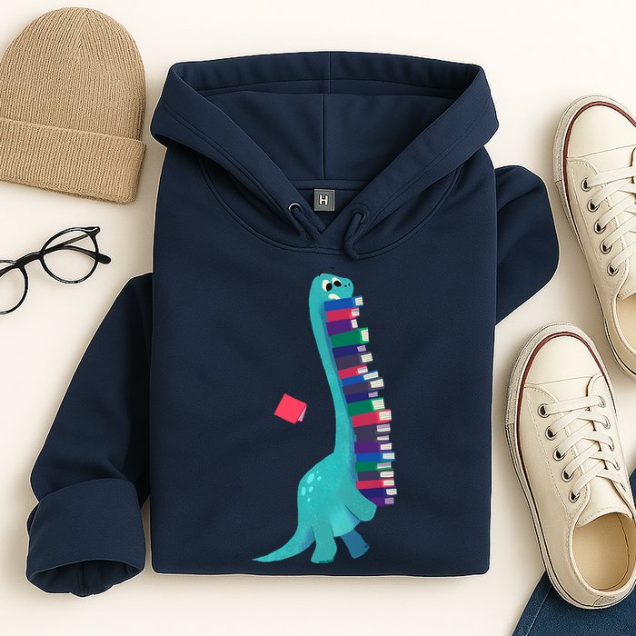 Cute Dinosaur Book Reading Readasaurus Hoodie