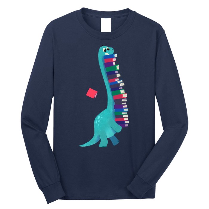 Cute Dinosaur Book Reading Readasaurus Long Sleeve Shirt