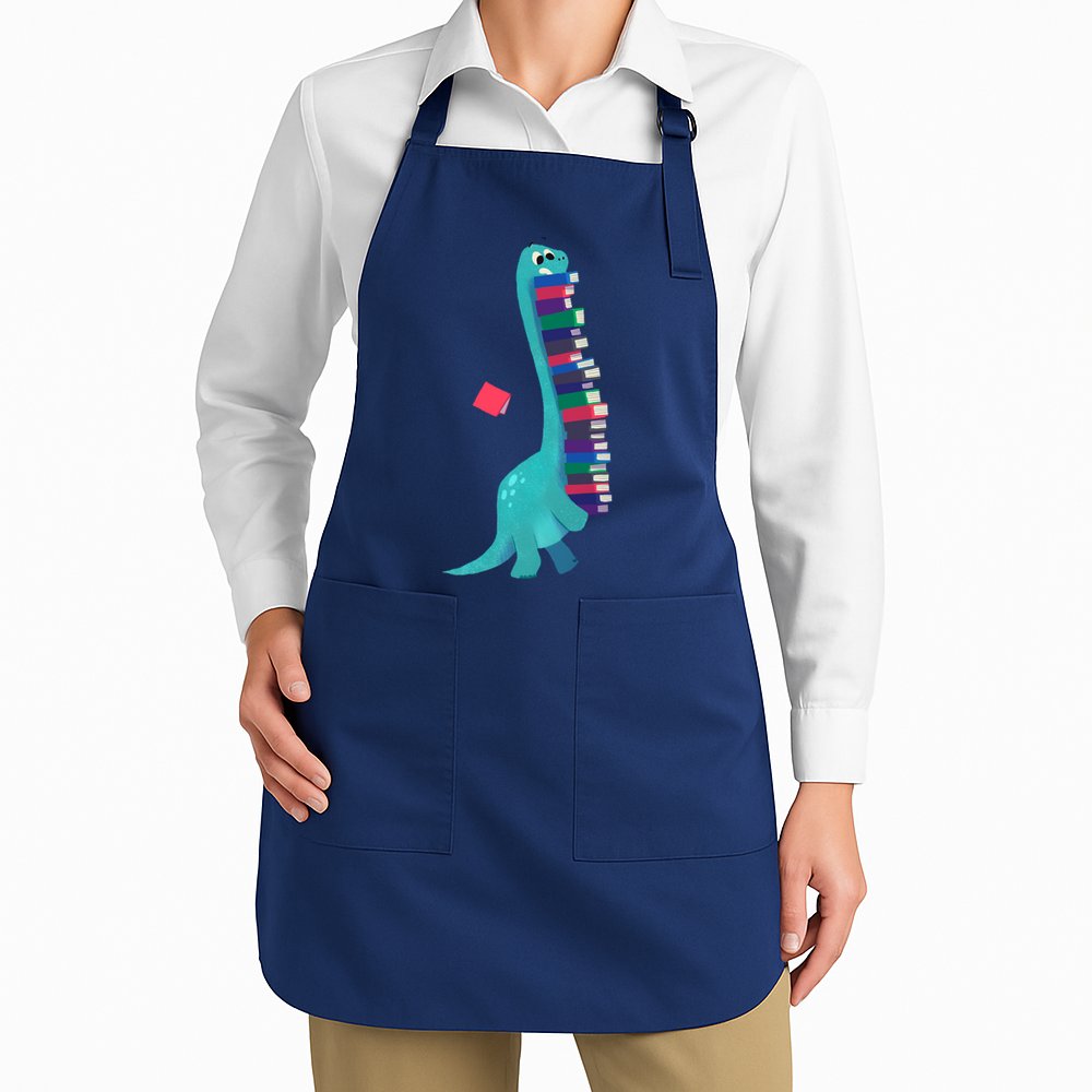Cute Dinosaur Book Reading Readasaurus Apron