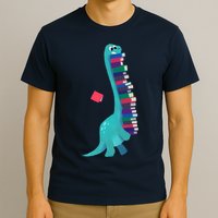 Cute Dinosaur Book Reading Readasaurus T-Shirt