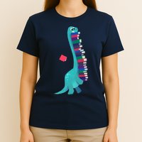 Cute Dinosaur Book Reading Readasaurus T-Shirt