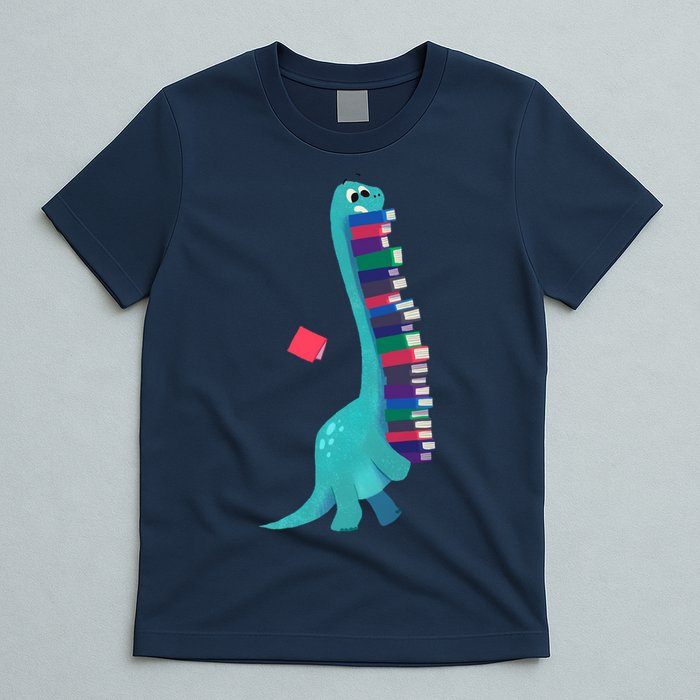 Cute Dinosaur Book Reading Readasaurus T-Shirt