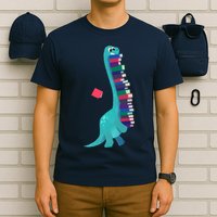 Cute Dinosaur Book Reading Readasaurus T-Shirt