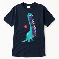 Cute Dinosaur Book Reading Readasaurus Tall T-Shirt