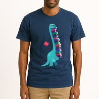 Cute Dinosaur Book Reading Readasaurus Tall T-Shirt
