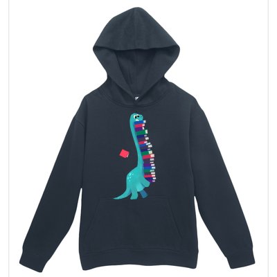 Cute Dinosaur Book Reading Readasaurus Urban Pullover Hoodie