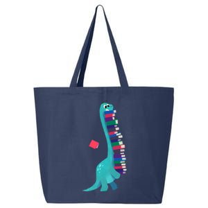 Cute Dinosaur Book Reading Readasaurus 25L Jumbo Tote