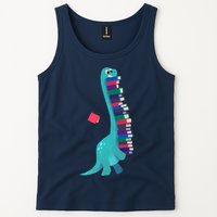 Cute Dinosaur Book Reading Readasaurus Tank Top