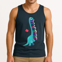 Cute Dinosaur Book Reading Readasaurus Tank Top
