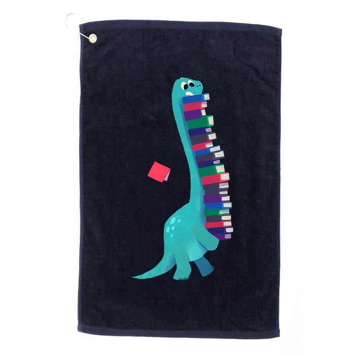 Cute Dinosaur Book Reading Readasaurus Golf Towel