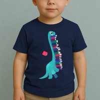Cute Dinosaur Book Reading Readasaurus Toddler T-Shirt