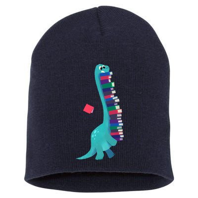 Cute Dinosaur Book Reading Readasaurus Short Acrylic Beanie