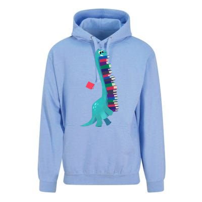 Cute Dinosaur Book Reading Readasaurus Unisex Surf Hoodie