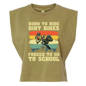 Cool Dirt Bike For Motocross Dirt Bike Lover Garment-Dyed Women's Muscle Tee