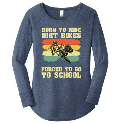 Cool Dirt Bike For Motocross Dirt Bike Lover Women's Perfect Tri Tunic Long Sleeve Shirt