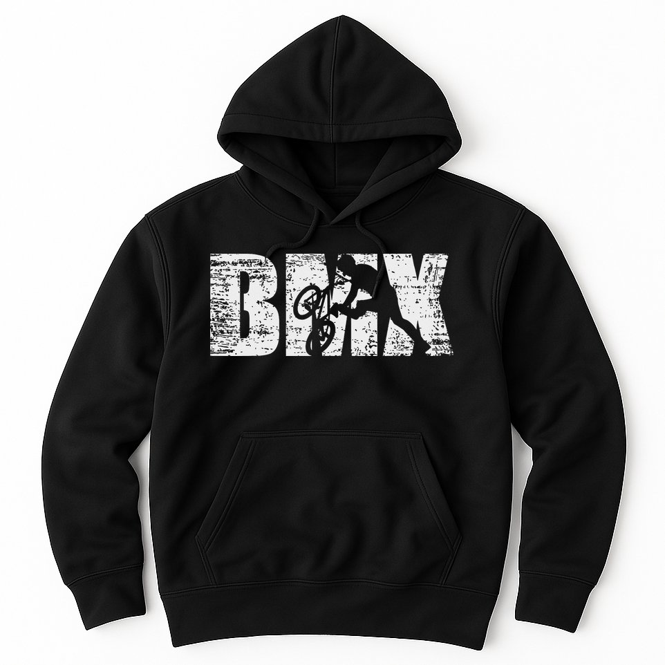 Cool Distressed Bmx For Bmx Riders Hoodie