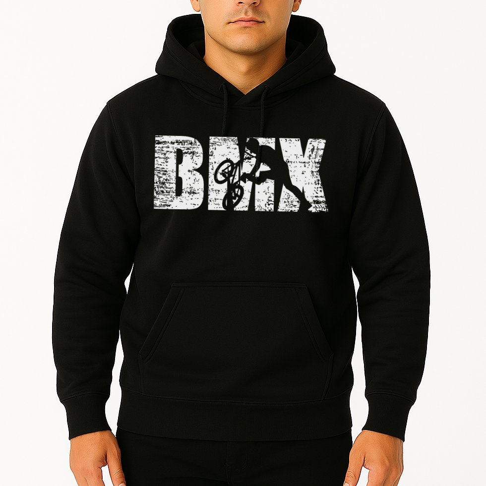 Cool Distressed Bmx For Bmx Riders Hoodie