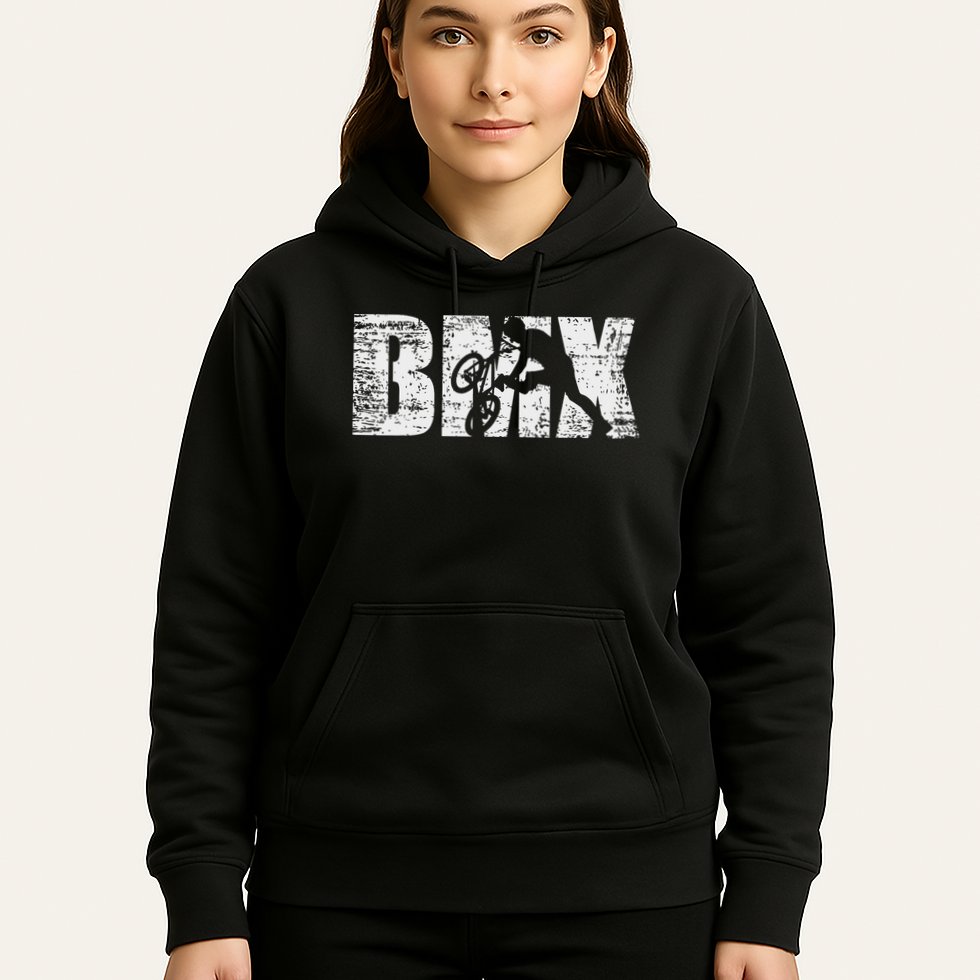 Cool Distressed Bmx For Bmx Riders Hoodie