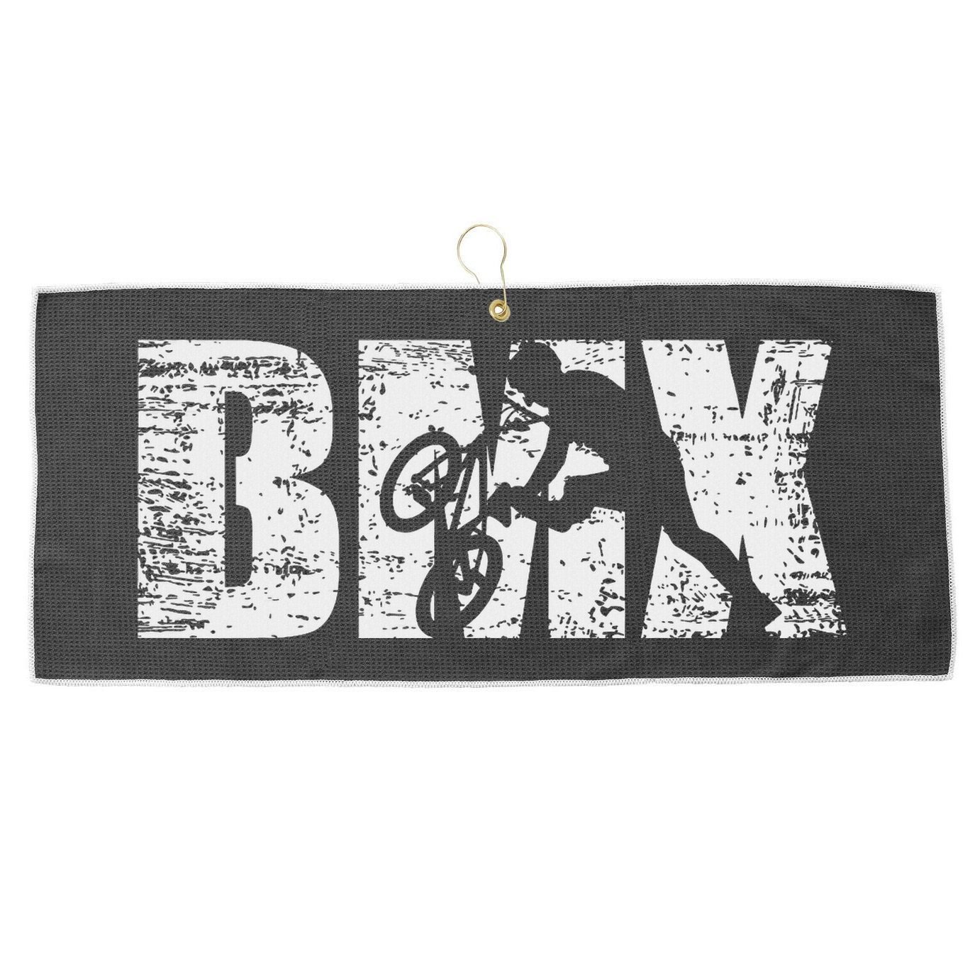 Cool Distressed Bmx For Bmx Riders Large Microfiber Waffle Golf Towel