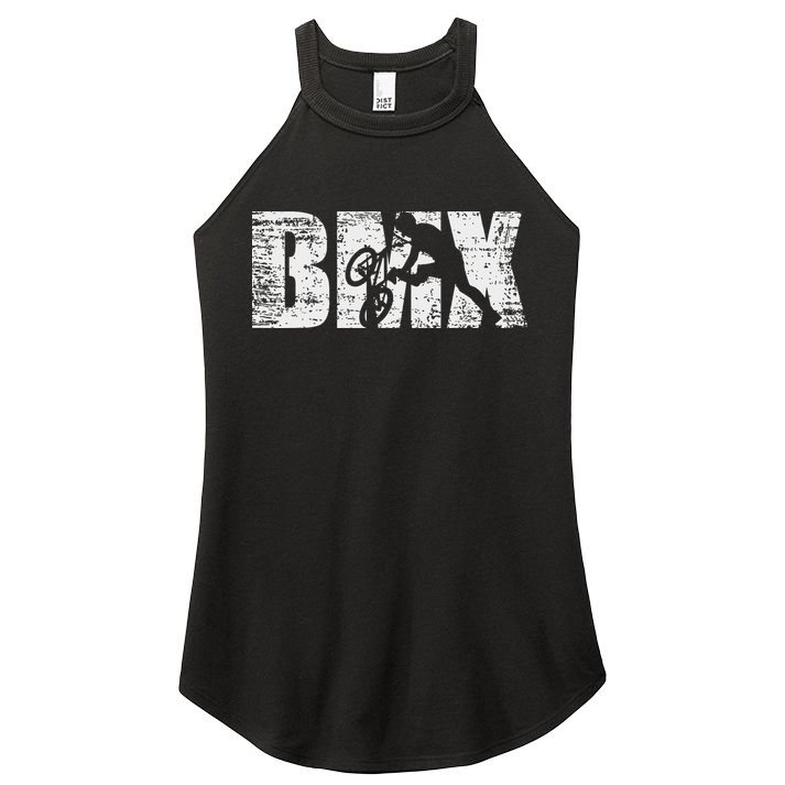 Cool Distressed Bmx For Bmx Riders Women's Perfect Tri Rocker Tank
