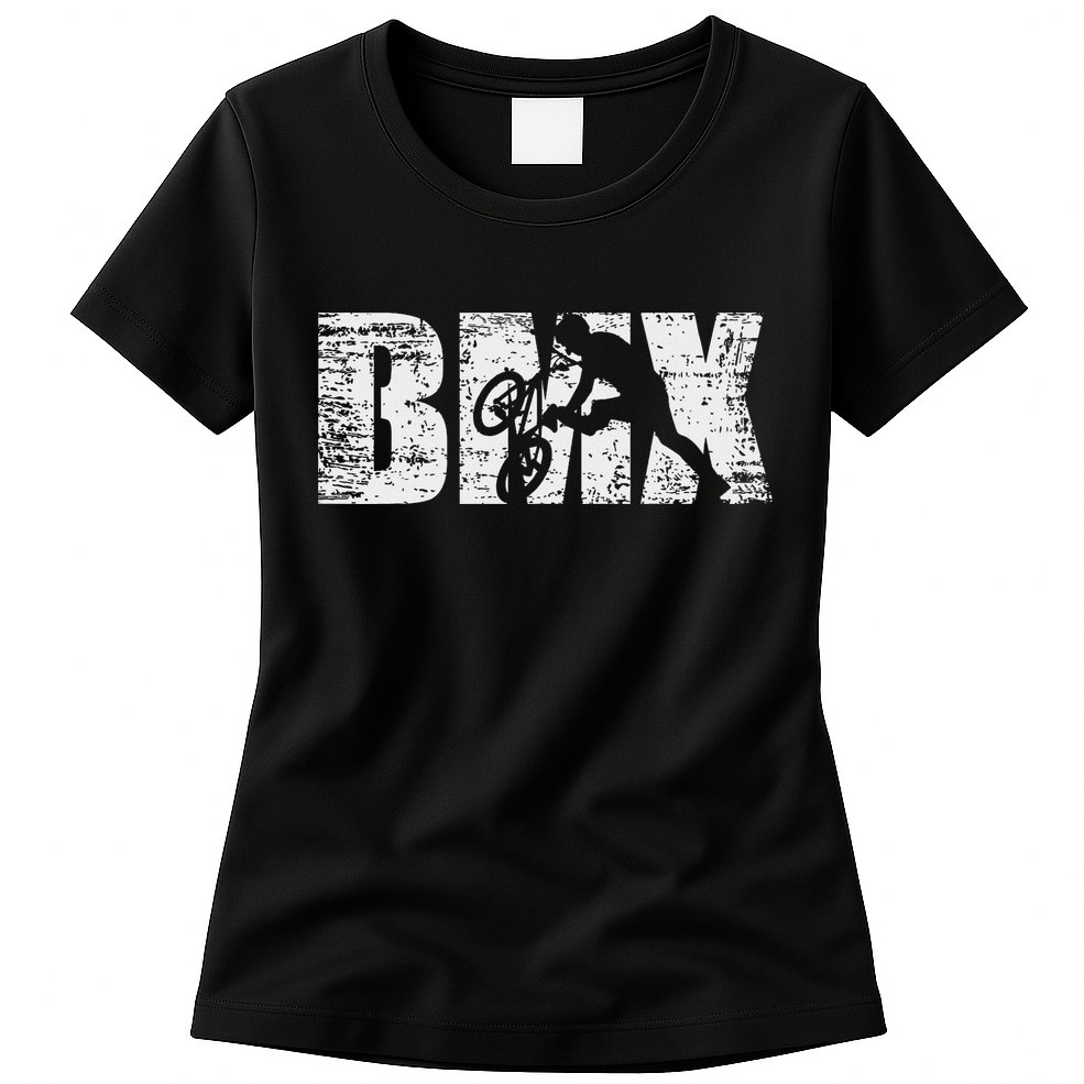 Cool Distressed Bmx For Bmx Riders Womens T-Shirt