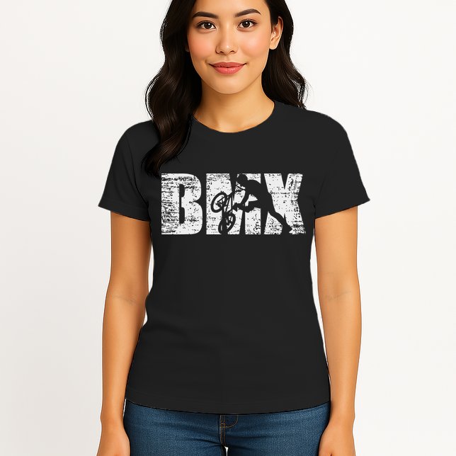 Cool Distressed Bmx For Bmx Riders Womens T-Shirt