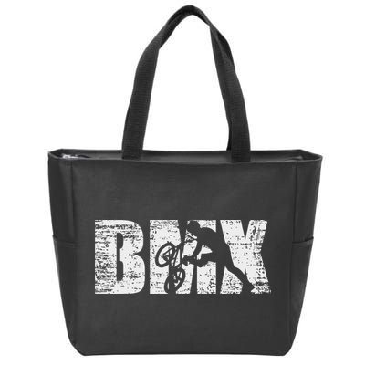 Cool Distressed Bmx For Bmx Riders Zip Tote Bag