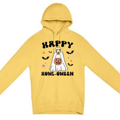 Cream Dachshund Boo Ghost Dog Lover Happy Halloween Premium Pullover Hoodie