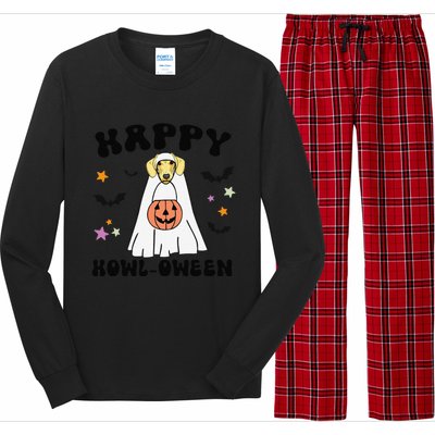 Cream Dachshund Boo Ghost Dog Lover Happy Halloween Long Sleeve Pajama Set