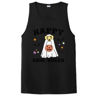 Cream Dachshund Boo Ghost Dog Lover Happy Halloween PosiCharge Competitor Tank