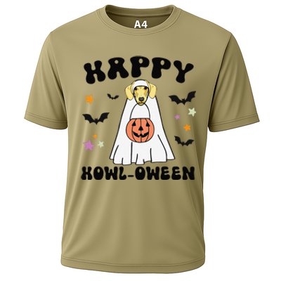 Cream Dachshund Boo Ghost Dog Lover Happy Halloween Cooling Performance Crew T-Shirt