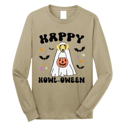 Cream Dachshund Boo Ghost Dog Lover Happy Halloween Long Sleeve Shirt