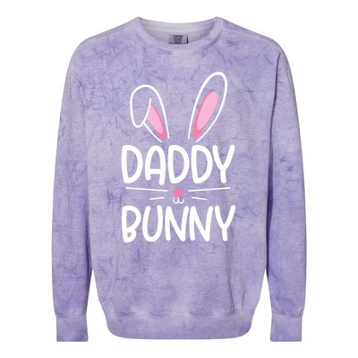 Cute Daddy Bunny Happy Easter Day Matching Family Gift Colorblast Crewneck Sweatshirt