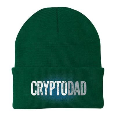 Crypto Dad Bitcoin Cryptocurrency Father Knit Cap Winter Beanie