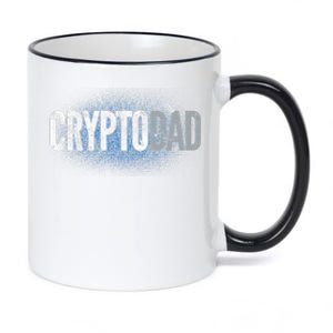 Crypto Dad Bitcoin Cryptocurrency Father 11oz Black Color Changing Mug