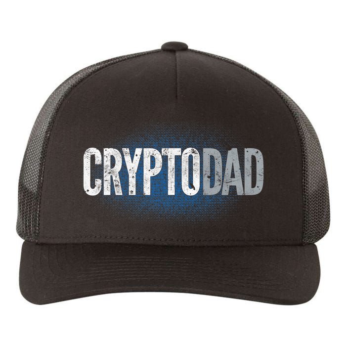 Crypto Dad Bitcoin Cryptocurrency Father Yupoong Adult 5-Panel Trucker Hat