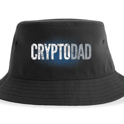 Crypto Dad Bitcoin Cryptocurrency Father Sustainable Bucket Hat