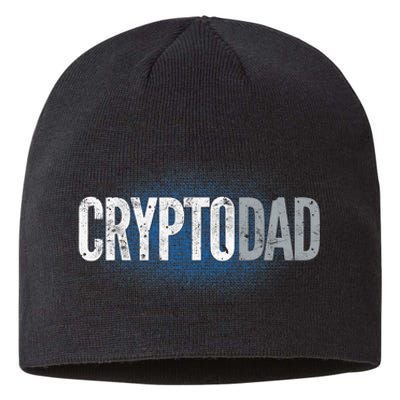 Crypto Dad Bitcoin Cryptocurrency Father Sustainable Beanie