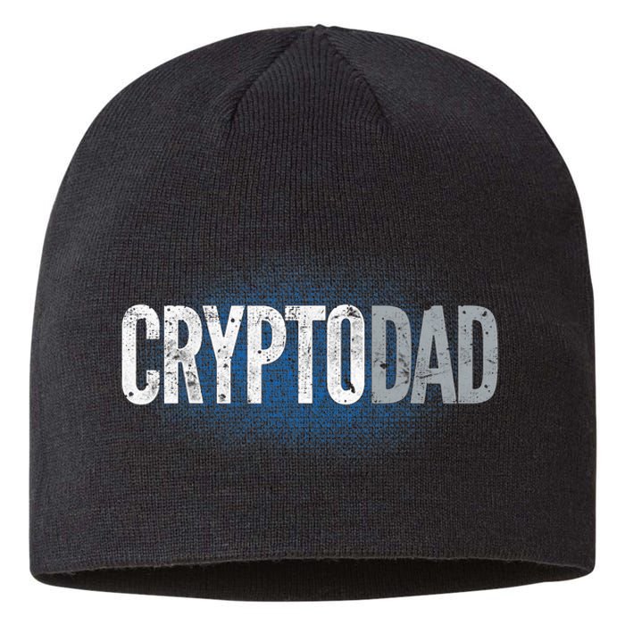 Crypto Dad Bitcoin Cryptocurrency Father Sustainable Beanie